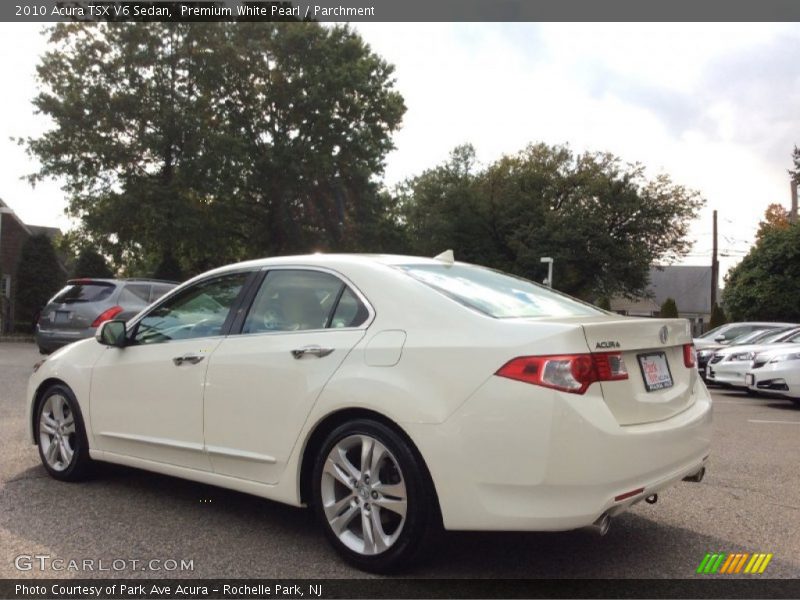 Premium White Pearl / Parchment 2010 Acura TSX V6 Sedan