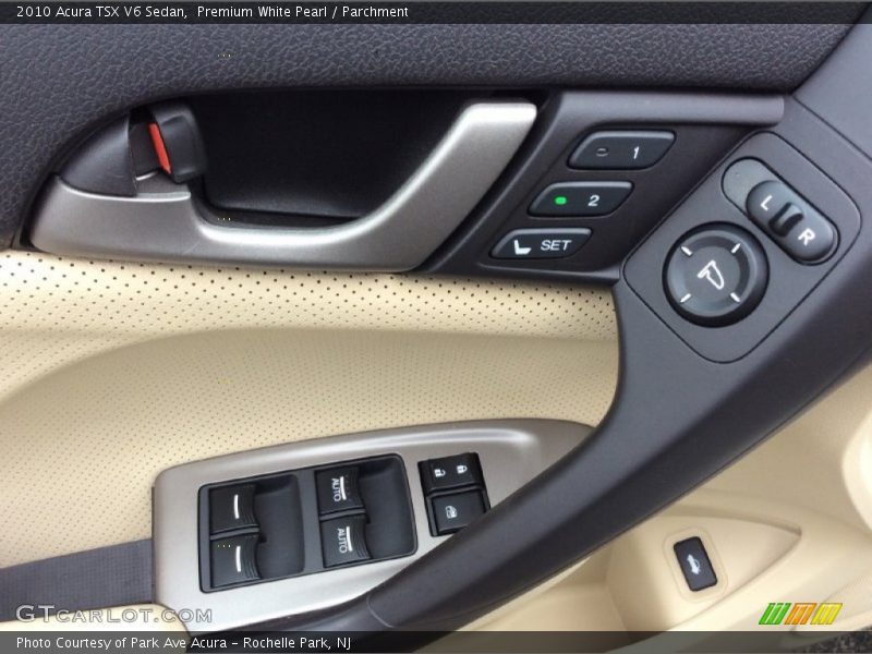Premium White Pearl / Parchment 2010 Acura TSX V6 Sedan