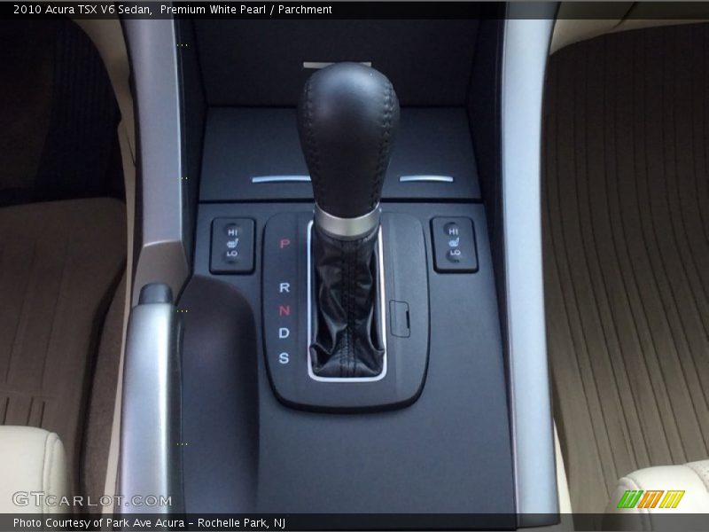 Premium White Pearl / Parchment 2010 Acura TSX V6 Sedan