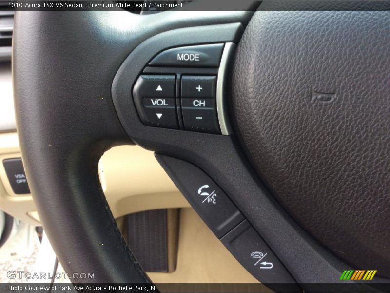 Premium White Pearl / Parchment 2010 Acura TSX V6 Sedan