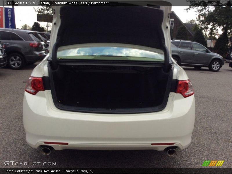 Premium White Pearl / Parchment 2010 Acura TSX V6 Sedan