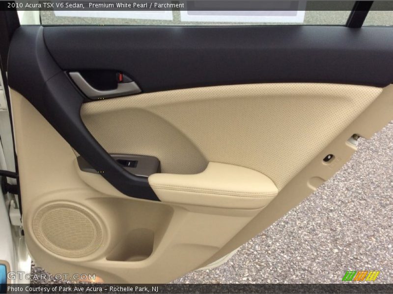 Premium White Pearl / Parchment 2010 Acura TSX V6 Sedan