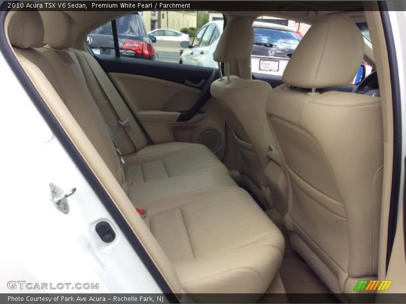 Premium White Pearl / Parchment 2010 Acura TSX V6 Sedan