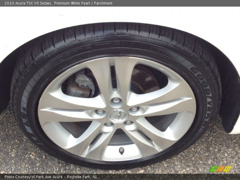 Premium White Pearl / Parchment 2010 Acura TSX V6 Sedan