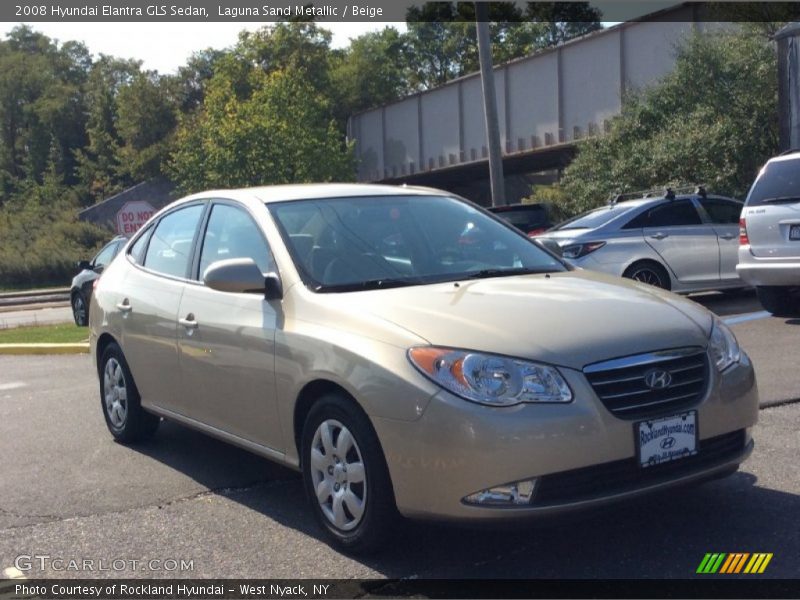 Laguna Sand Metallic / Beige 2008 Hyundai Elantra GLS Sedan