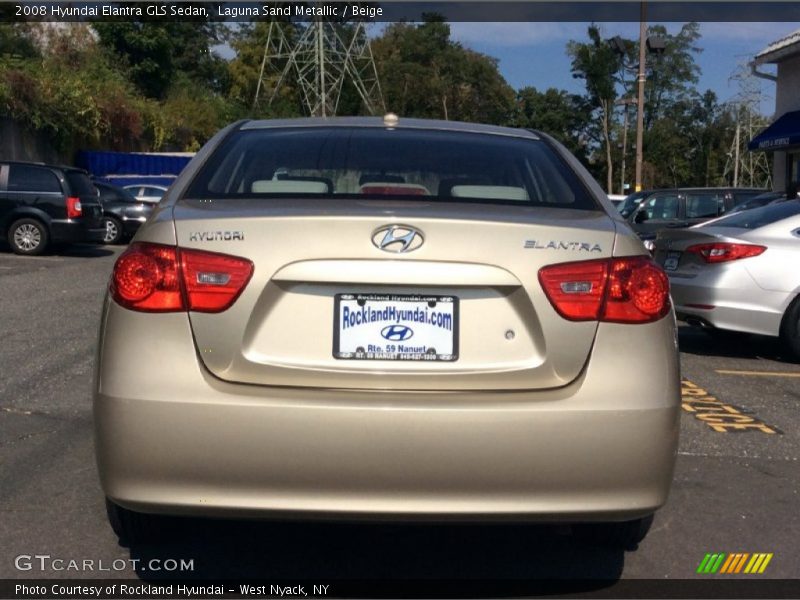 Laguna Sand Metallic / Beige 2008 Hyundai Elantra GLS Sedan