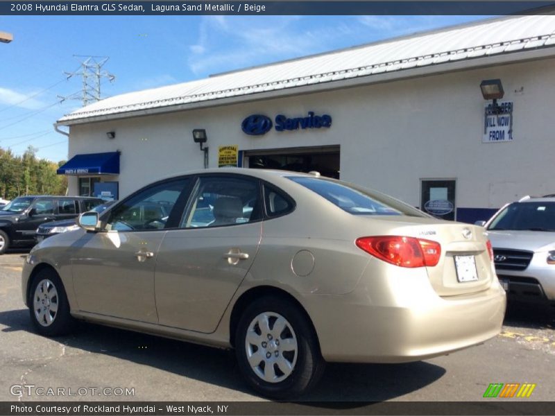 Laguna Sand Metallic / Beige 2008 Hyundai Elantra GLS Sedan