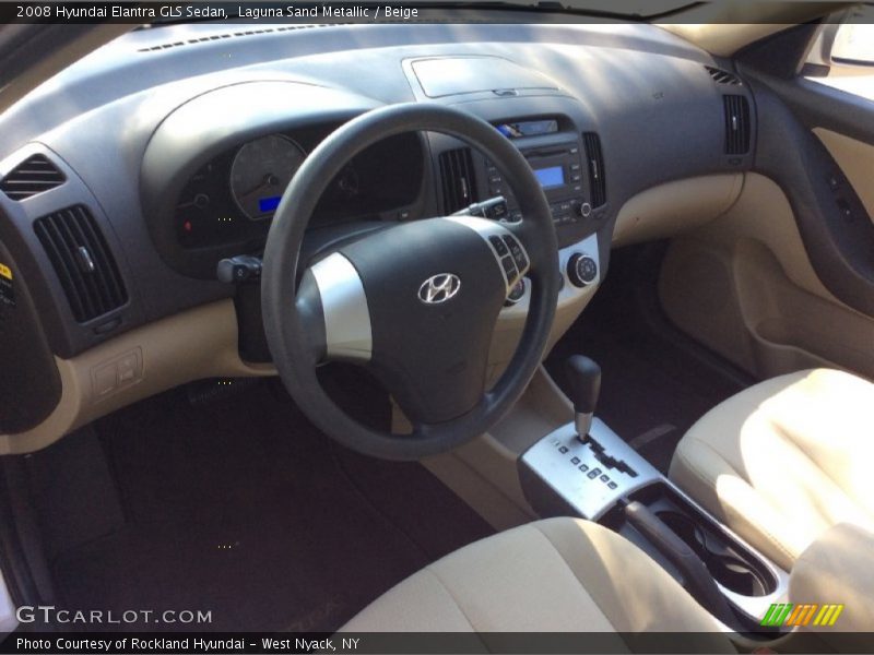 Laguna Sand Metallic / Beige 2008 Hyundai Elantra GLS Sedan