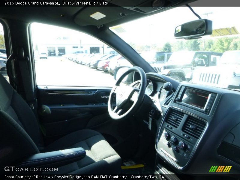 Billet Silver Metallic / Black 2016 Dodge Grand Caravan SE