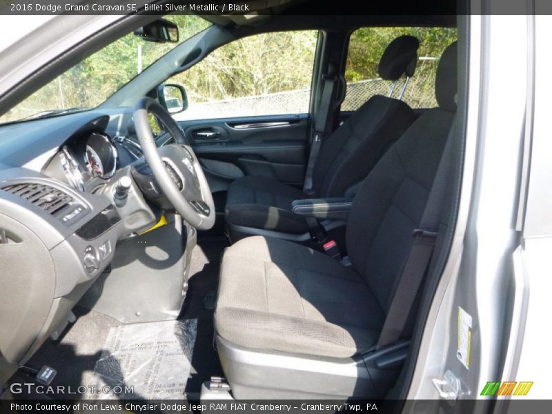 Billet Silver Metallic / Black 2016 Dodge Grand Caravan SE