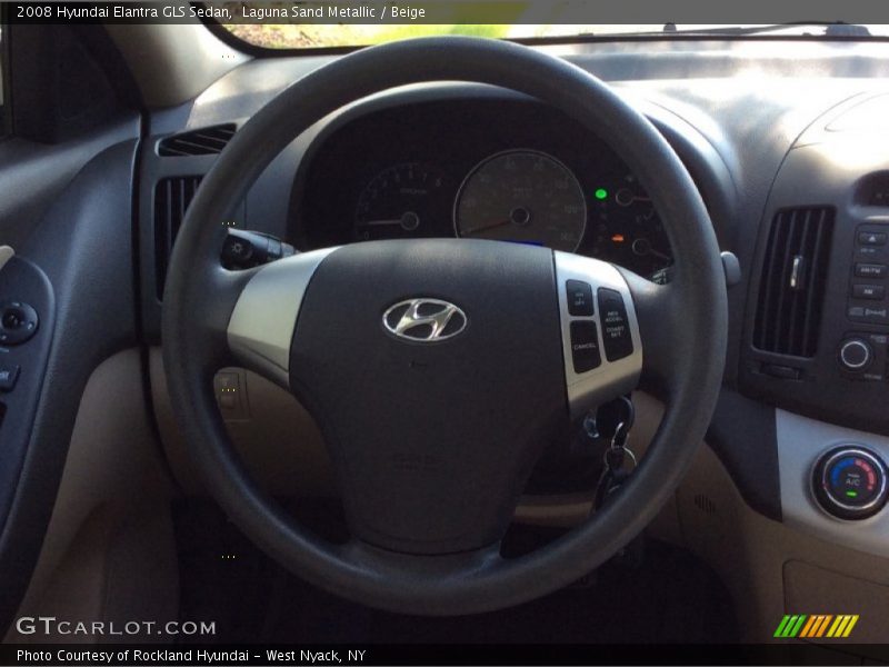Laguna Sand Metallic / Beige 2008 Hyundai Elantra GLS Sedan