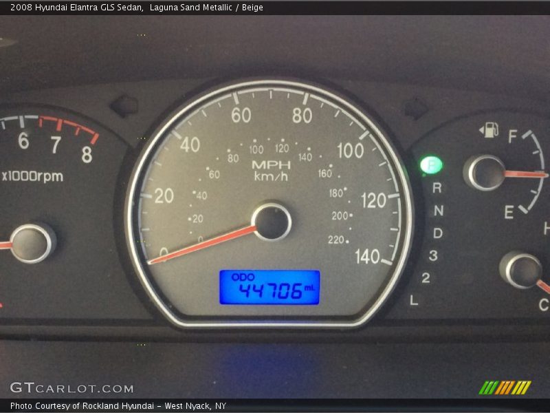 Laguna Sand Metallic / Beige 2008 Hyundai Elantra GLS Sedan
