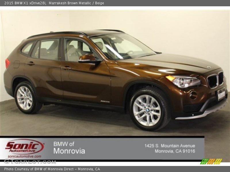 Marrakesh Brown Metallic / Beige 2015 BMW X1 xDrive28i