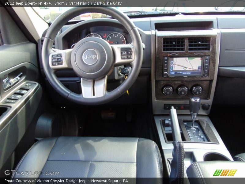 Bright Silver Metallic / Dark Slate Gray 2012 Jeep Liberty Jet 4x4