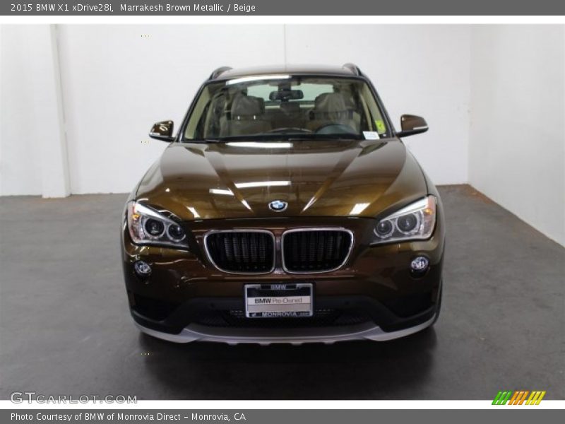 Marrakesh Brown Metallic / Beige 2015 BMW X1 xDrive28i