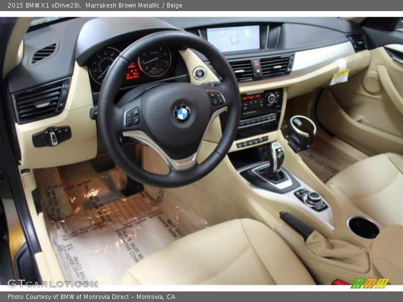 Marrakesh Brown Metallic / Beige 2015 BMW X1 xDrive28i