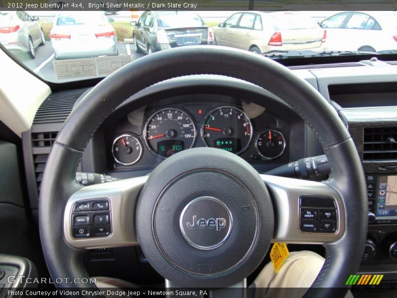 Bright Silver Metallic / Dark Slate Gray 2012 Jeep Liberty Jet 4x4
