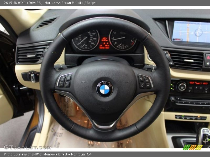 Marrakesh Brown Metallic / Beige 2015 BMW X1 xDrive28i