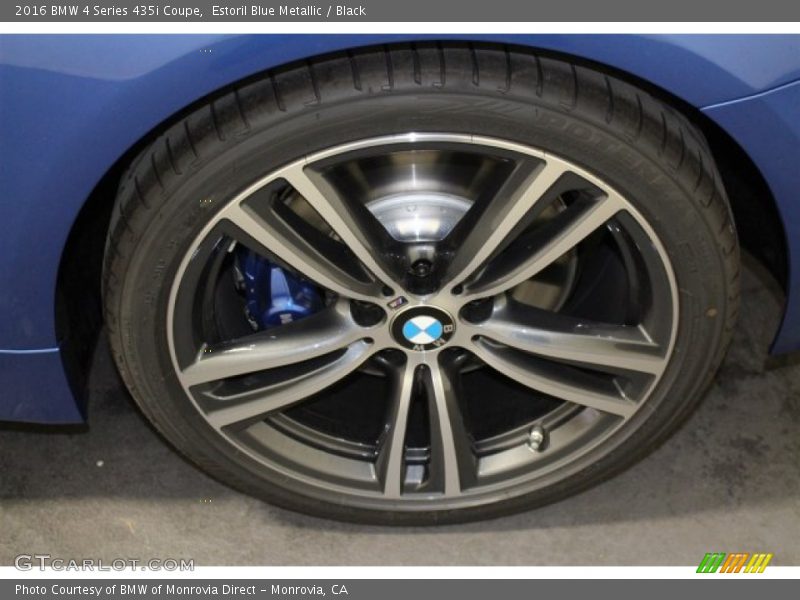 Estoril Blue Metallic / Black 2016 BMW 4 Series 435i Coupe