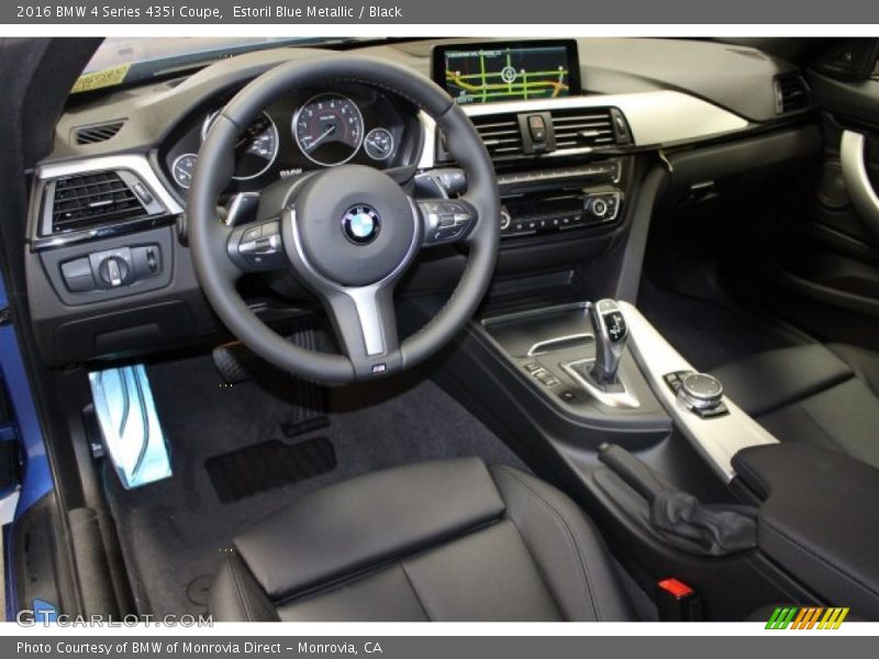Estoril Blue Metallic / Black 2016 BMW 4 Series 435i Coupe