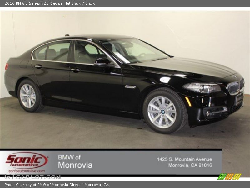 Jet Black / Black 2016 BMW 5 Series 528i Sedan