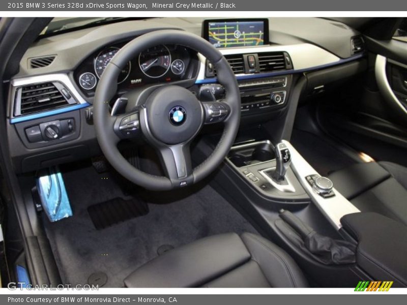 Black Interior - 2015 3 Series 328d xDrive Sports Wagon 