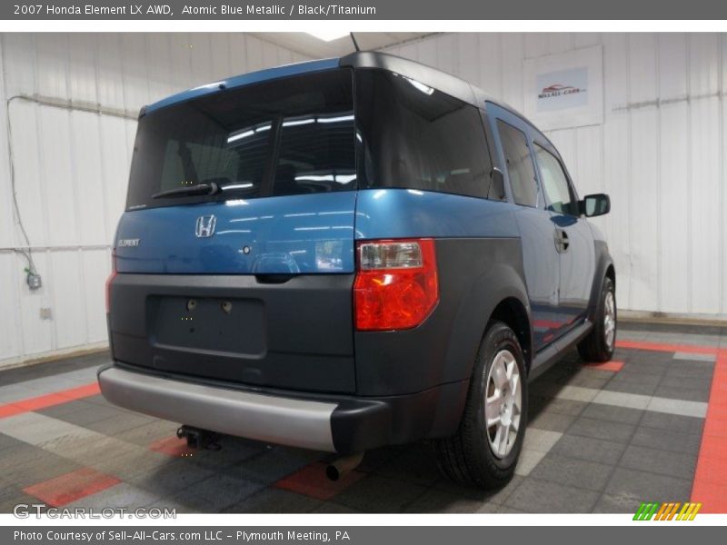Atomic Blue Metallic / Black/Titanium 2007 Honda Element LX AWD