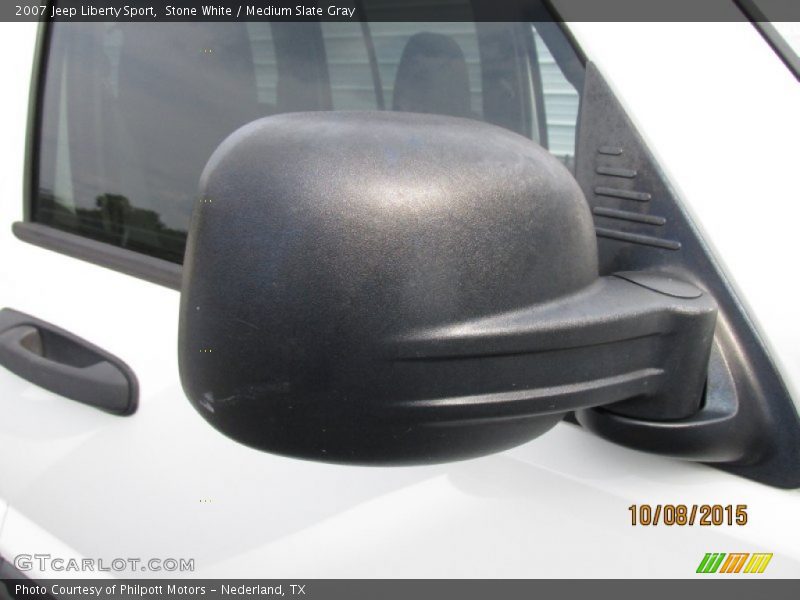 Stone White / Medium Slate Gray 2007 Jeep Liberty Sport
