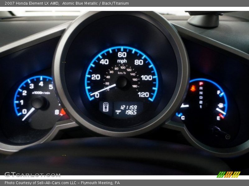 Atomic Blue Metallic / Black/Titanium 2007 Honda Element LX AWD