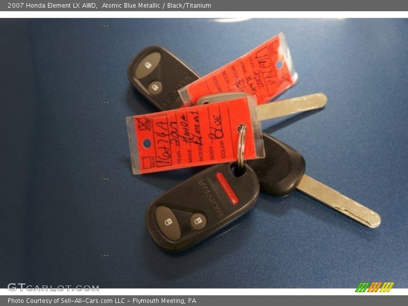 Atomic Blue Metallic / Black/Titanium 2007 Honda Element LX AWD