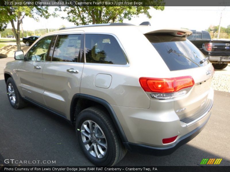 Cashmere Pearl / Black/Light Frost Beige 2015 Jeep Grand Cherokee Limited 4x4