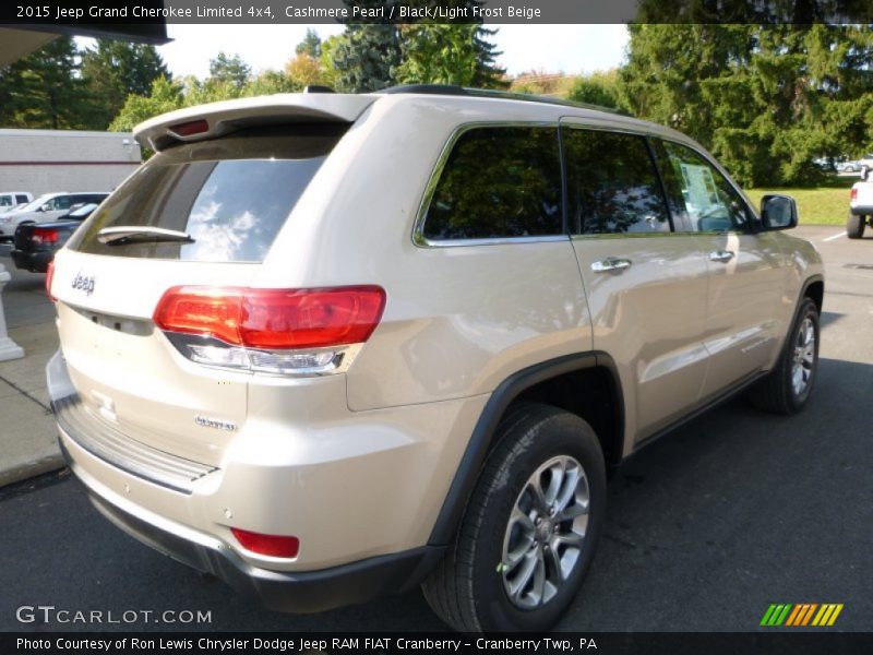 Cashmere Pearl / Black/Light Frost Beige 2015 Jeep Grand Cherokee Limited 4x4