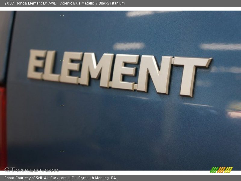 Atomic Blue Metallic / Black/Titanium 2007 Honda Element LX AWD