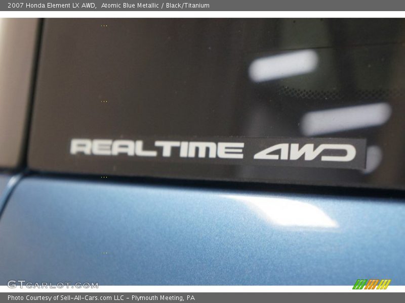 Atomic Blue Metallic / Black/Titanium 2007 Honda Element LX AWD