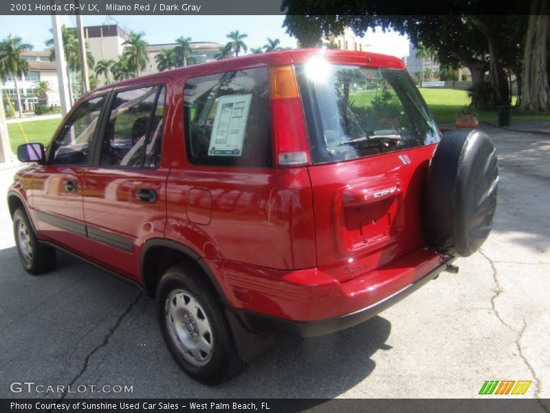 Milano Red / Dark Gray 2001 Honda CR-V LX