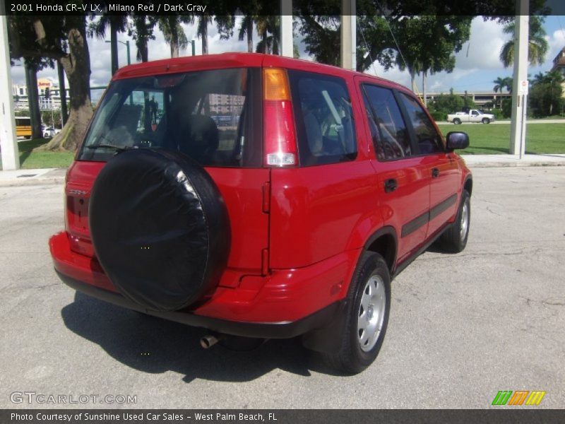 Milano Red / Dark Gray 2001 Honda CR-V LX
