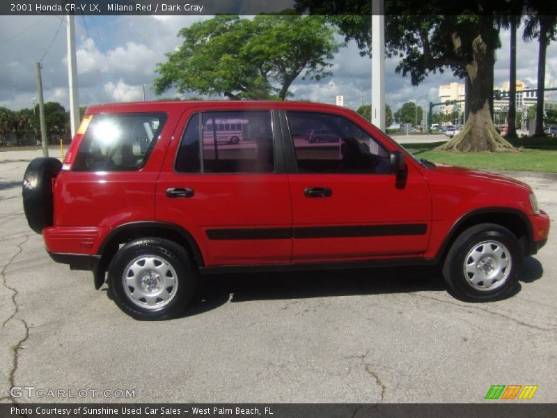 Milano Red / Dark Gray 2001 Honda CR-V LX