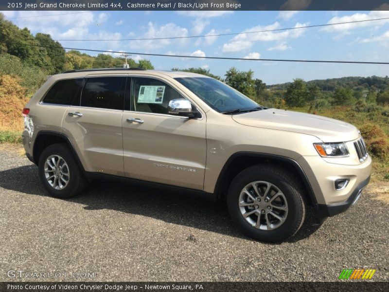 Cashmere Pearl / Black/Light Frost Beige 2015 Jeep Grand Cherokee Limited 4x4
