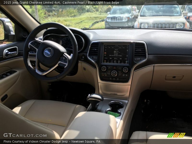 Cashmere Pearl / Black/Light Frost Beige 2015 Jeep Grand Cherokee Limited 4x4