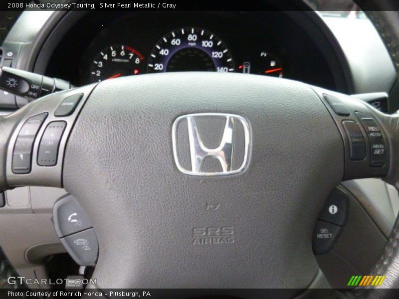 Silver Pearl Metallic / Gray 2008 Honda Odyssey Touring