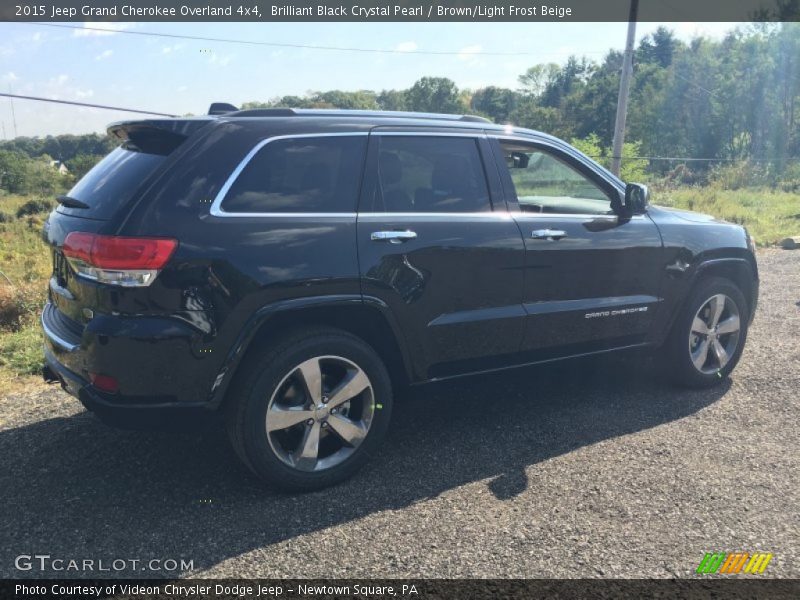 Brilliant Black Crystal Pearl / Brown/Light Frost Beige 2015 Jeep Grand Cherokee Overland 4x4