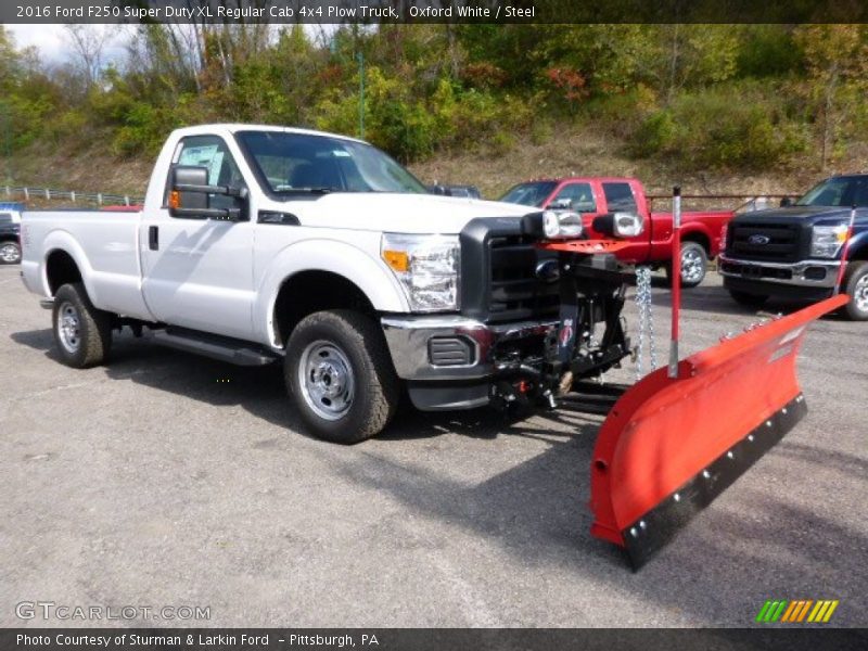 Oxford White / Steel 2016 Ford F250 Super Duty XL Regular Cab 4x4 Plow Truck