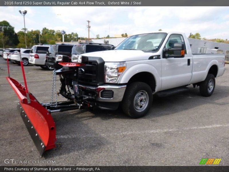Oxford White / Steel 2016 Ford F250 Super Duty XL Regular Cab 4x4 Plow Truck