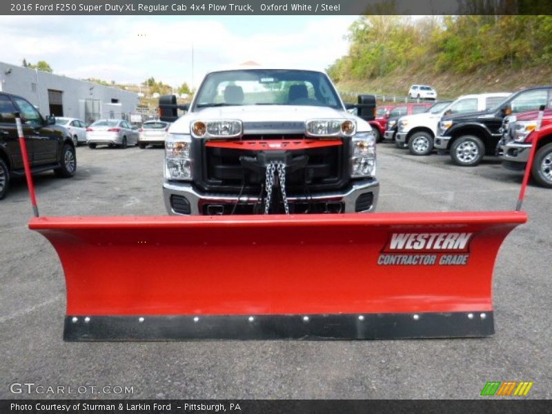 Oxford White / Steel 2016 Ford F250 Super Duty XL Regular Cab 4x4 Plow Truck
