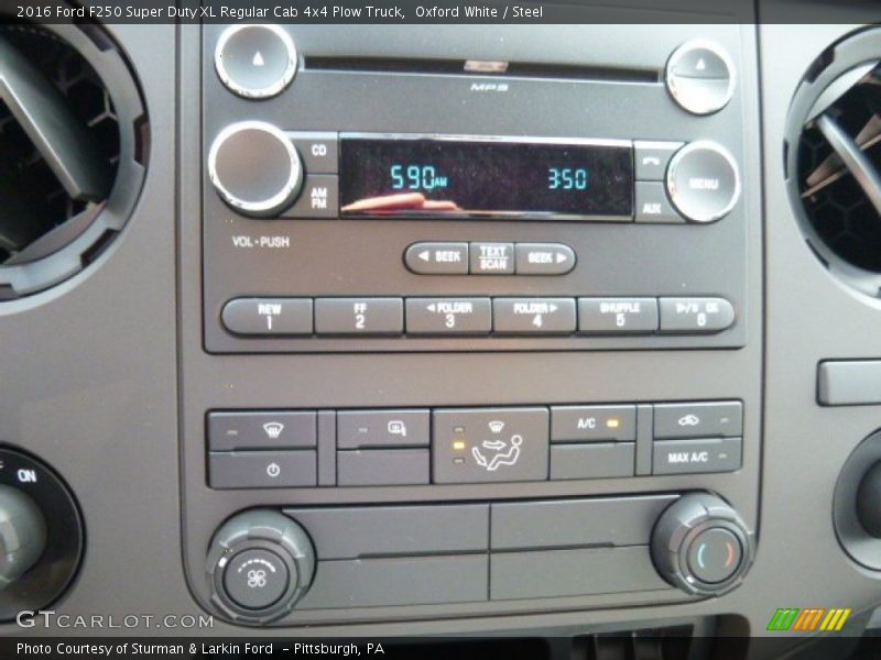 Controls of 2016 F250 Super Duty XL Regular Cab 4x4 Plow Truck