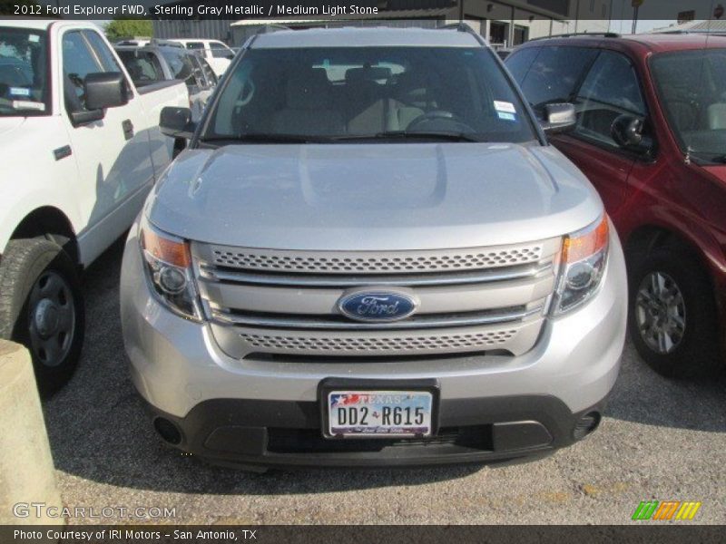 Sterling Gray Metallic / Medium Light Stone 2012 Ford Explorer FWD
