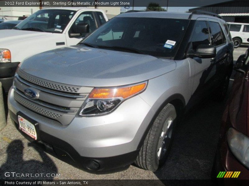 Sterling Gray Metallic / Medium Light Stone 2012 Ford Explorer FWD
