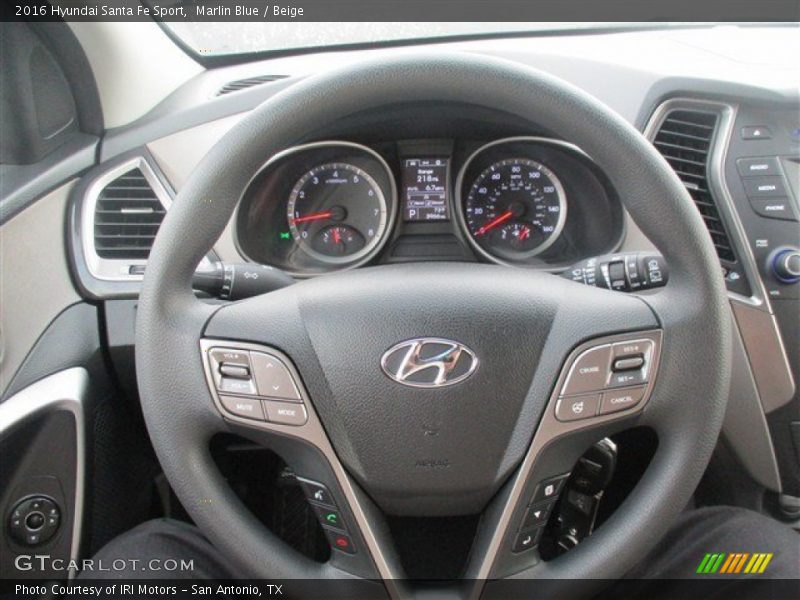 Marlin Blue / Beige 2016 Hyundai Santa Fe Sport