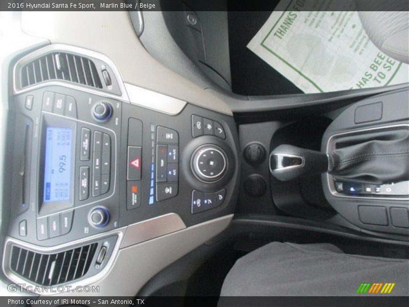 Marlin Blue / Beige 2016 Hyundai Santa Fe Sport