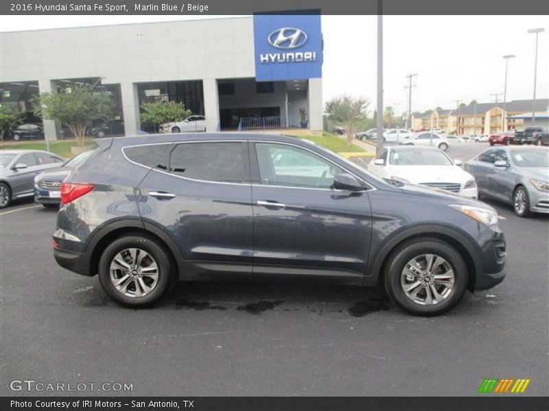 Marlin Blue / Beige 2016 Hyundai Santa Fe Sport